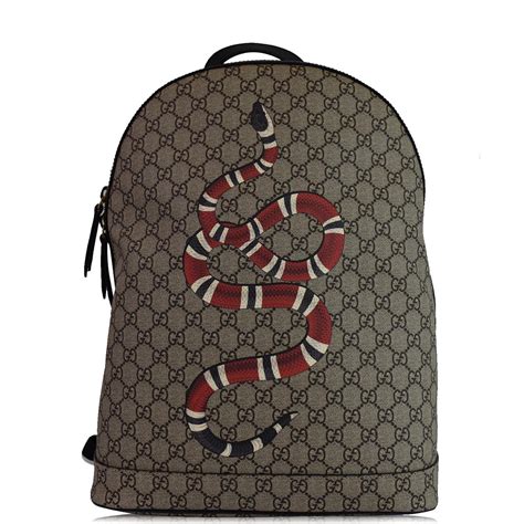 Gucci Snake Print GG Supreme Backpack 419584 Collection